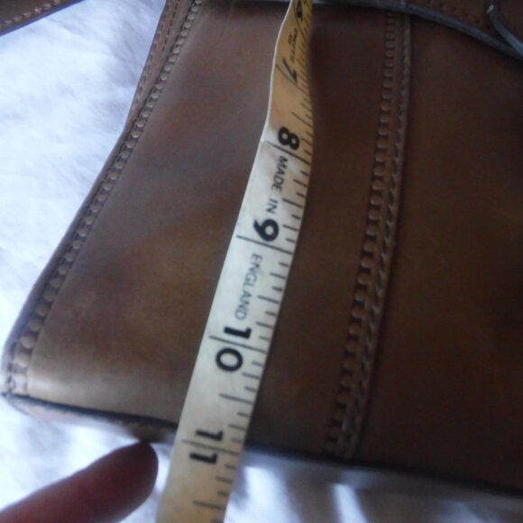 Leather Fossil Satchel Shoulder Bag Brown Purse - Picture 5 of 16